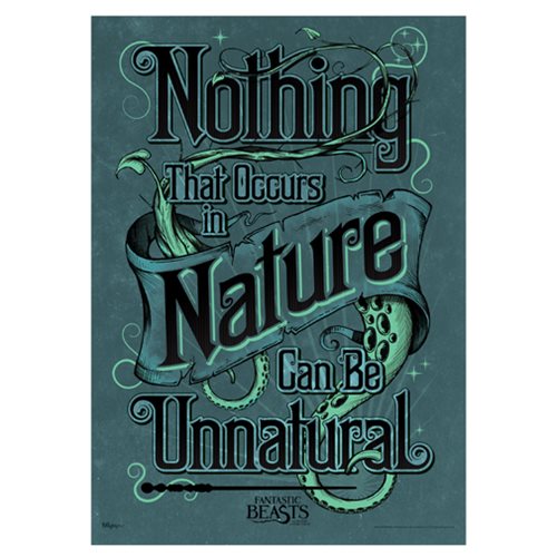 Fantastic Beasts and Where To Find Them Natural Nature MightyPrint Wall Art Print